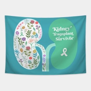 Kidney Transplant Wildflowers Original Design Tapestry