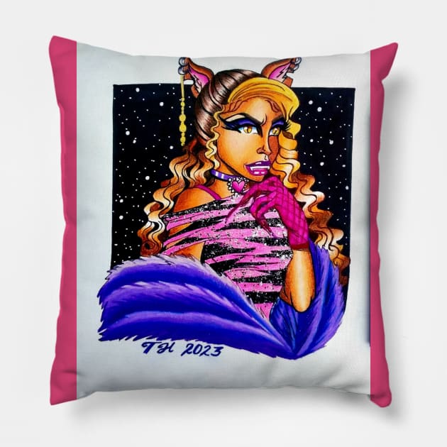 Clawdeen Wolf Pillow by Shevelle Creations