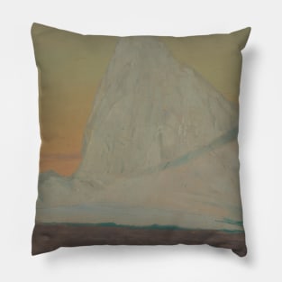 Iceberg and Ice Flower by Frederic Edwin Church Pillow