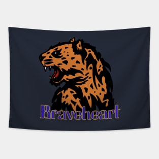 The Brave Tiger King of Jungle Tapestry