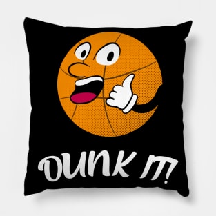 Funny Basketball Dunk It Cartoon Basketballer Pillow