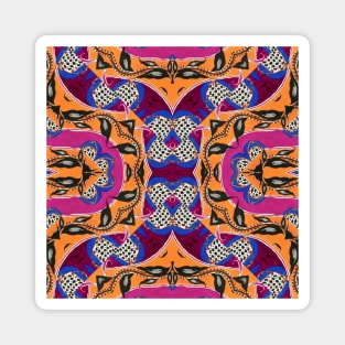 Iznik Vibrant Colour Pattern Magnet