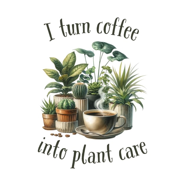 I turn coffee into plant care by Batshirt