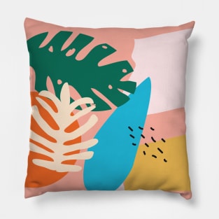 Abstract Plant Art Pillow