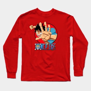 Monkey D Luffy One Piece Long Sleeve T-Shirts for Sale