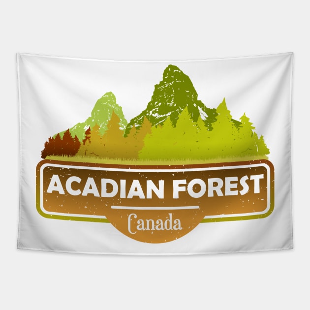 Acadian Forest, Canada - Nature Landscape Tapestry by Jahmar Anderson