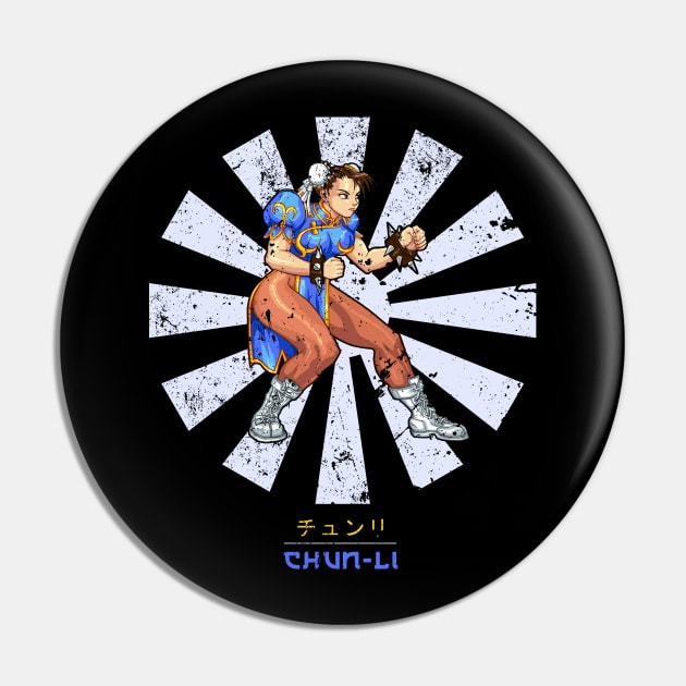 Street Fighter Chun Li Retro Japanese Pin by Nova5