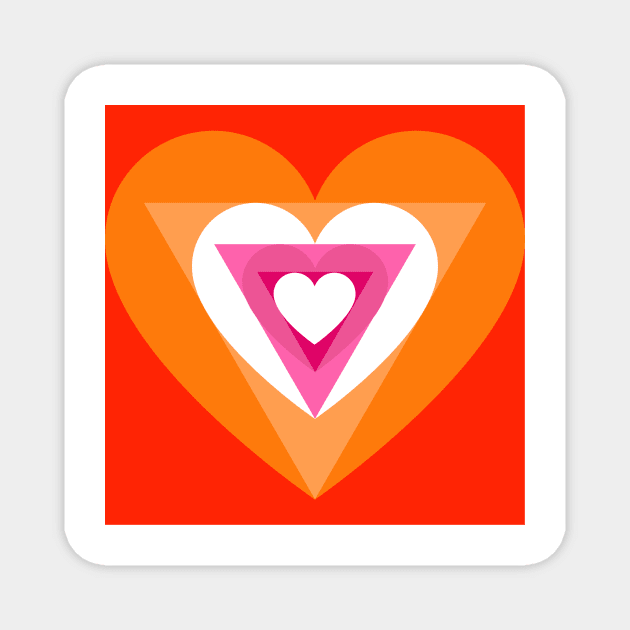 Lesbian hearts Magnet by Annka47