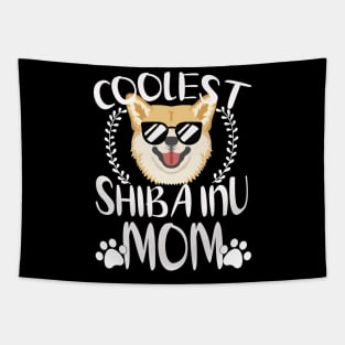 Glasses Coolest Shiba Inu Dog Mom Tapestry