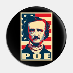 Edgar Allan Poe Politica Propaganda Pop Art Pin