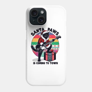 Cat Playing Bass Guitar Phone Case