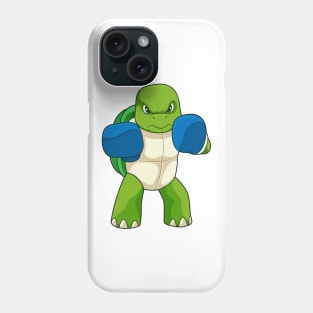 Turtle as Boxer with Boxing gloves Phone Case