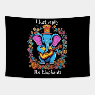 Elephonic Ruler I really like elephants Tapestry