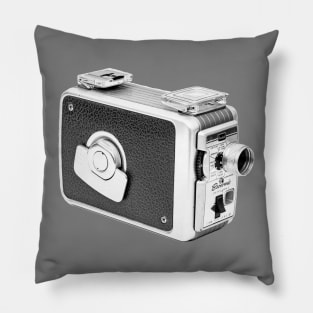 Vintage 1950s 8mm Movie Camera Pillow