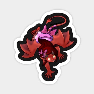 Lil'Climbing Demon - Red Girl Magnet