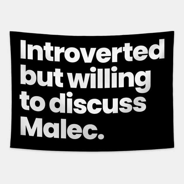 Introverted but willing to discuss Malec - Shadowhunters Tapestry by viking_elf