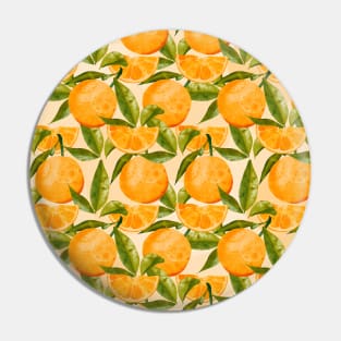 orange pattern Pin