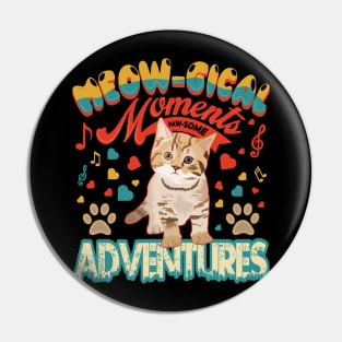 Meowgical moment paw some adventures cat design Pin