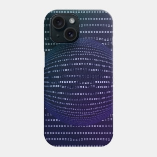 Ombre Farmhouse Stripes Purple and Teal Phone Case