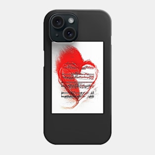 The Composer's Heart Phone Case