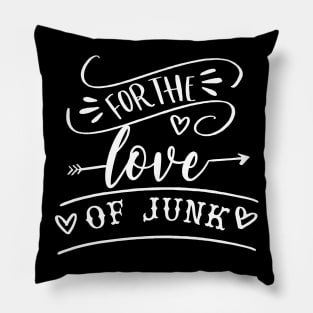 For the Love of Junk Pillow