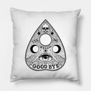 Ouija Planchette Board. All seeing eye Pillow