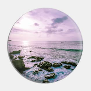 Purple Ocean Beach Pin