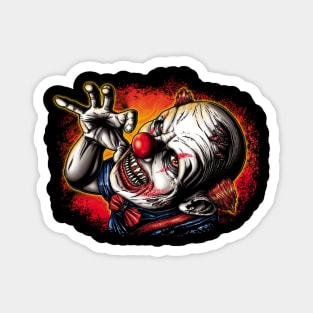 Scary Crazed Clown Magnet