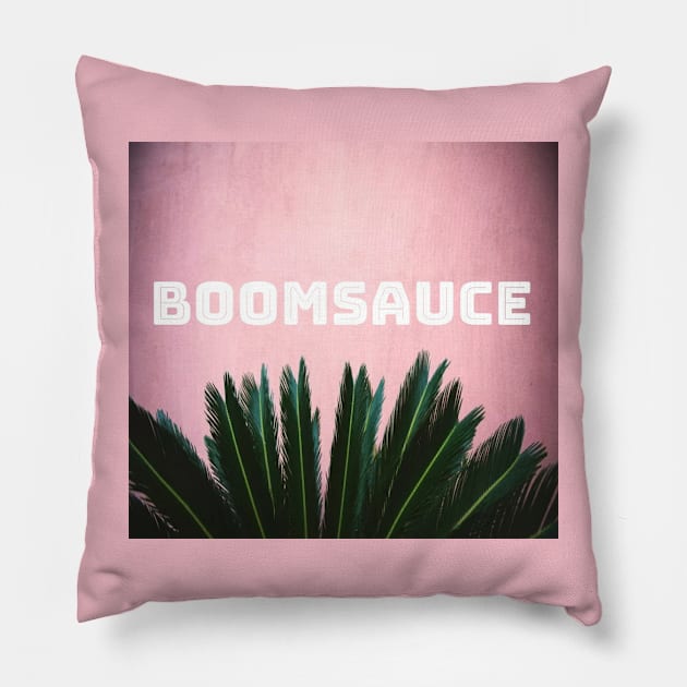 BOOMSAUCE Pillow by Groovy Boxx