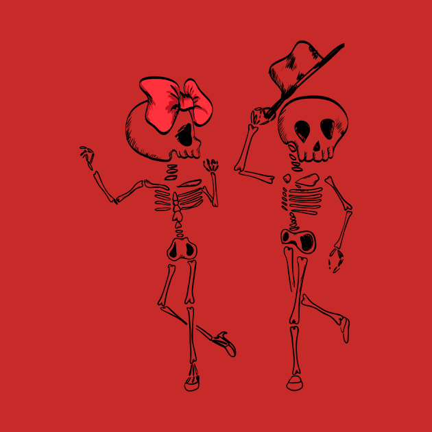 Skeletons in Love by viSionDesign