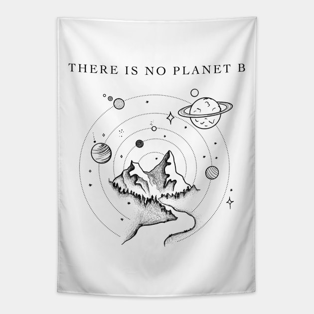 There is No Planet B Tapestry by artbycands