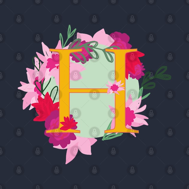 Monogram H, Personalized Initial by Bunniyababa