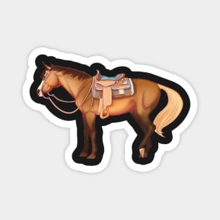 Buckskin Western Horse Magnet