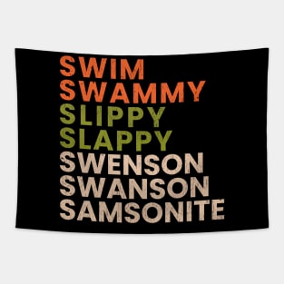 Swim Swammy Slippy Tapestry