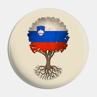 Tree of Life with Slovenian Flag Pin