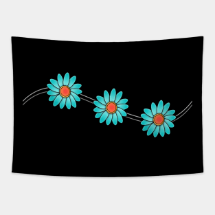 Funky Flowers Tapestry