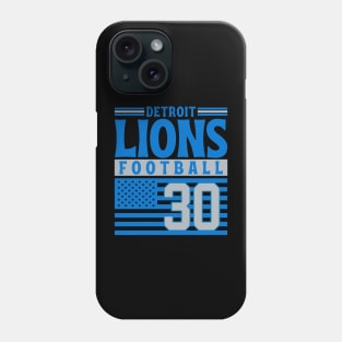 Detroit Lions 1930 American Flag Football Phone Case