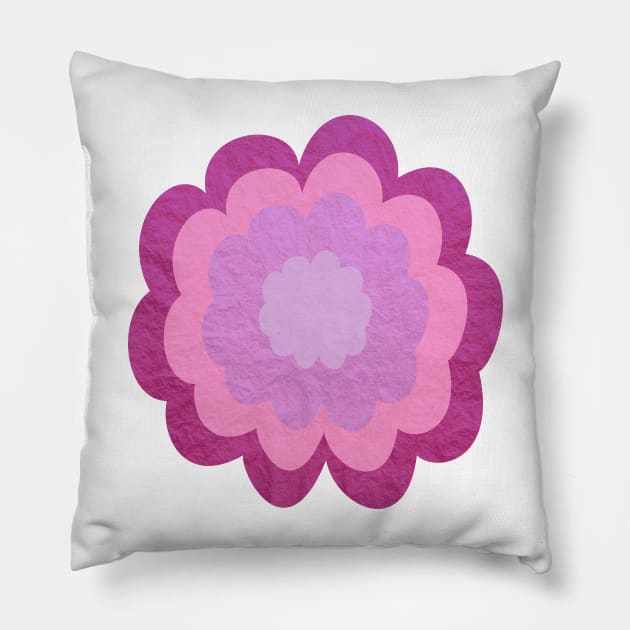 Pretty Pink Blossom Pillow by PurplePeacock