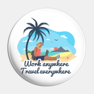 Digital Nomad Life Pin