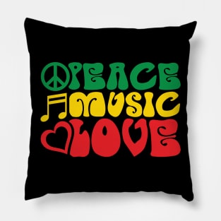 Peace Music Love Pillow