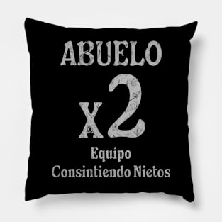 Abuelo Grandfather x2 Proud Team Family-Focused fun team Pillow