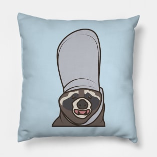 Funny Cute Racoon Meme Pillow