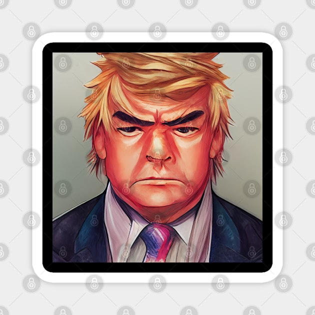 Donald Trump | President of the United States | Anime style Magnet by Classical