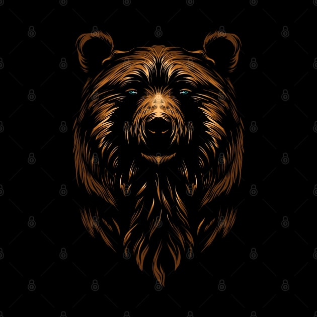 Dark Bear illustration by mybeautypets