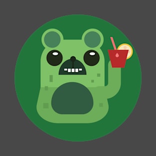 Zombie Bear with Mojito T-Shirt