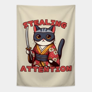 Japanese Thief Cat Tapestry