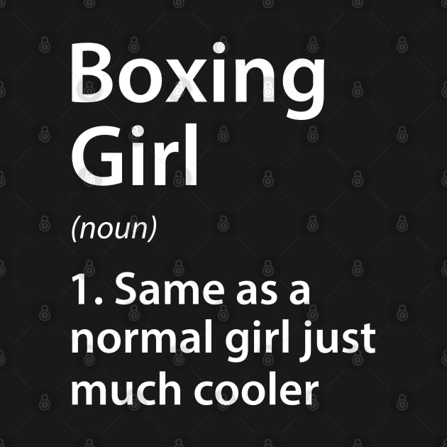 Boxing Girl Definition by DragonTees