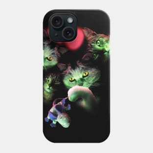 UFO Cats Alien Kitten Cat Abduction Space Galaxy Funny Phone Case