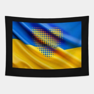 We are with you in spirit, Ukraine Tapestry