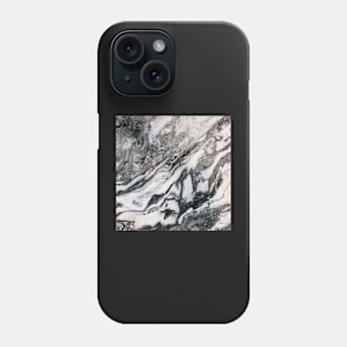 Black and White Marble Phone Case